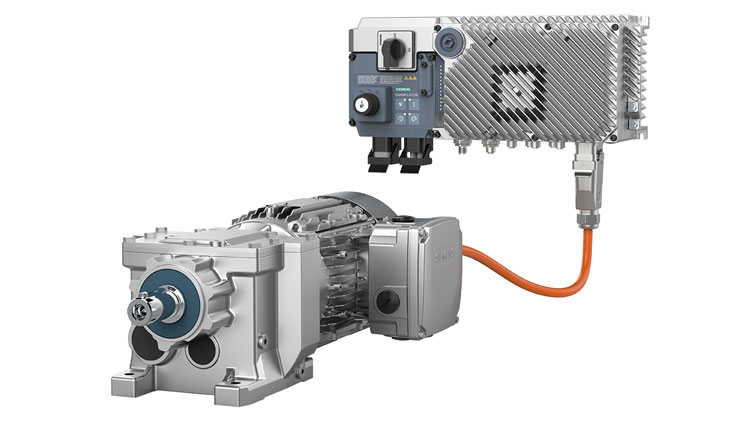 Siemens Sinamics G115D distributed drive system specifically designed for conveyor applications